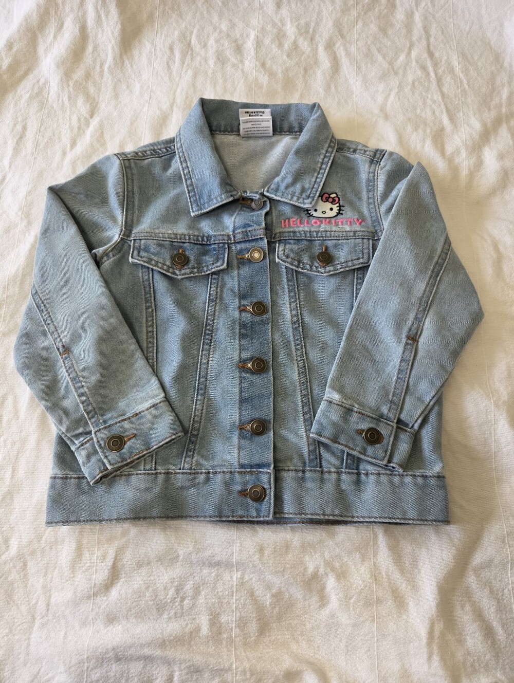 Hello Kitty and Friends Girls Jean Jacket 6-6x Blue Denim Outdoor Trucker